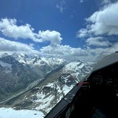 Flugwegposition um 10:45:07: Aufgenommen in der Nähe von Maloja, Schweiz in 3347 Meter